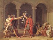 Jacques-Louis David Oath of the Horatii oil painting